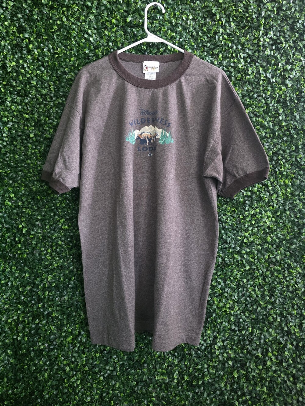 Rare Disney Men's Brown Wilderness Lodge T-Shirt  Size XL